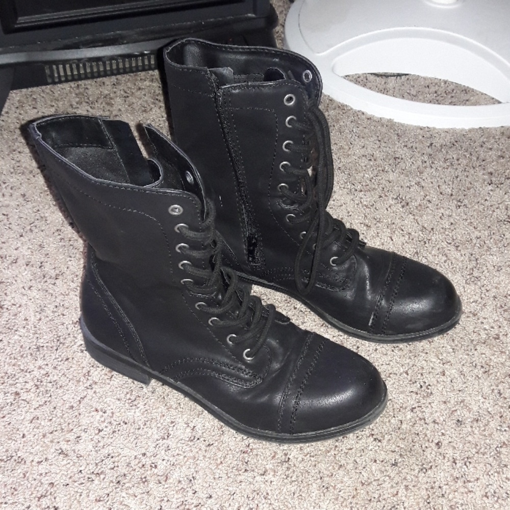 Black Combat Boots
